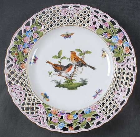 Rothschild Bird (RO) 9" Pierced Plate