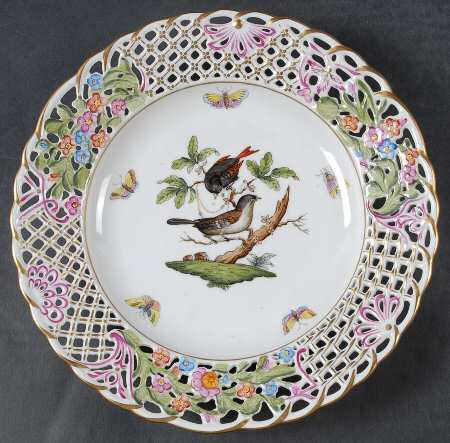 Rothschild Bird (RO) 9" Pierced Plate