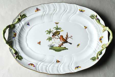 Rothschild Bird (RO) 15" Oval Handled Platter