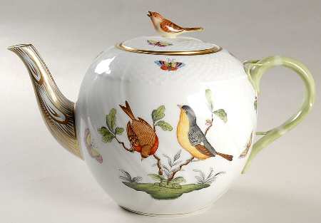 Rothschild Bird (RO) Teapot & Lid