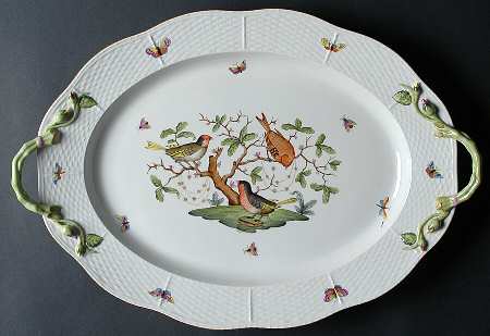 Rothschild Bird (RO) 20" Oval Handled Serving Platter