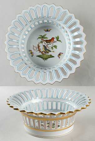 Rothschild Bird (RO) 9" Round Open Weave Basket