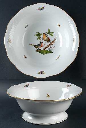 Rothschild Bird (RO) 11" Footed Bowl