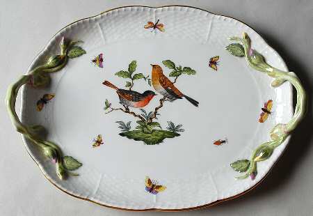 Rothschild Bird (RO) 11" Oval Handled Tray