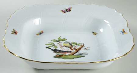 Rothschild Bird (RO) 10" Large Square Fruit Bowl