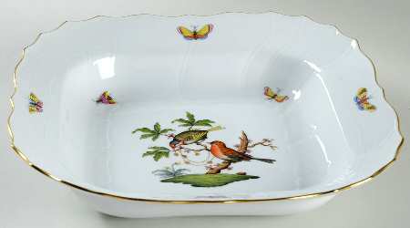 Rothschild Bird (RO) 10" Large Square Fruit Bowl