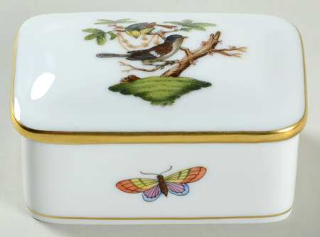 Rothschild Bird (RO) 3" Rectangular Box & Lid