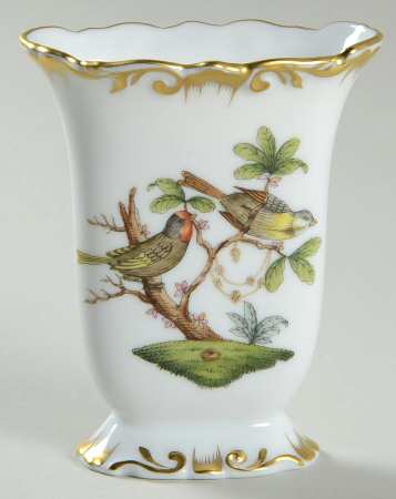 Rothschild Bird (RO) 3" Oval Vase