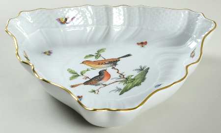 Rothschild Bird (RO) 10" Triangular Vegetable Bowl