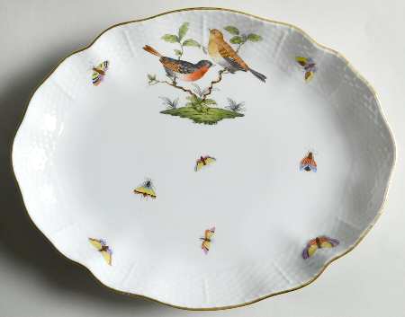 Rothschild Bird (RO) 10" Oval Dish