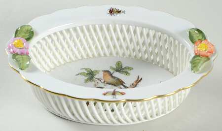 Rothschild Bird (RO) 5" Oval Open Weave Basket