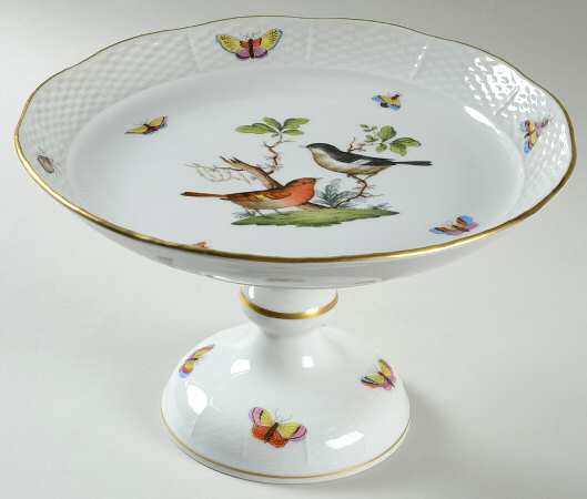 Rothschild Bird (RO) Round Compote (Height X Width)