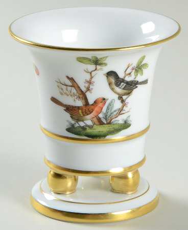 Rothschild Bird (RO) 3" Ball Footed Vase