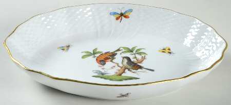 Rothschild Bird (RO) 8" Oval Vegetable Bowl