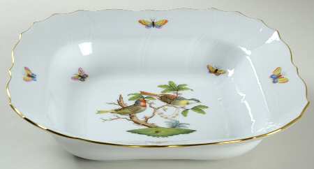 Rothschild Bird (RO) 10" Large Square Fruit Bowl