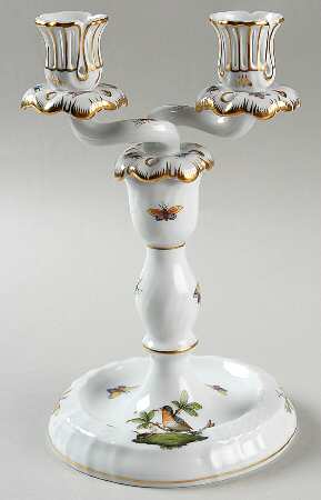 Rothschild Bird (RO) 9" Double Light Candlestick