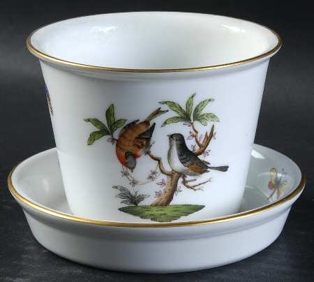 Rothschild Bird (RO) 2" Flower Pot & Underplate