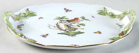 Rothschild Bird (RO) 11" Oval Handled Tray