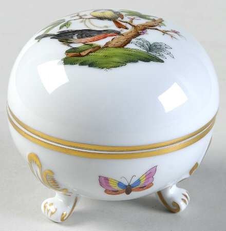 Rothschild Bird (RO) 2" Round Bon Bon & Lid