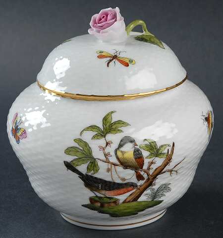 Rothschild Bird (RO) 5" Ginger Jar & Lid