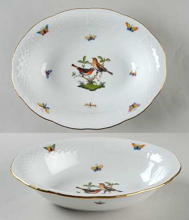Rothschild Bird (RO) 10" Oval Vegetable Bowl