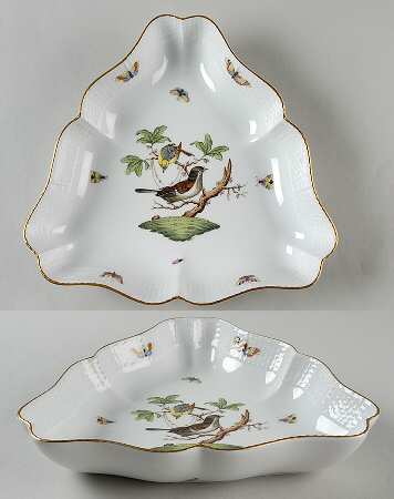 Rothschild Bird (RO) 10" Triangular Vegetable Bowl