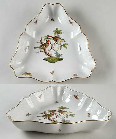 Rothschild Bird (RO) 10" Triangular Vegetable Bowl