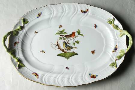 Rothschild Bird (RO) 15" Oval Handled Platter