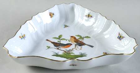 Rothschild Bird (RO) 10" Triangular Vegetable Bowl
