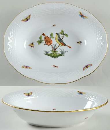 Rothschild Bird (RO) 10" Oval Vegetable Bowl
