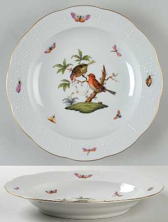 Rothschild Bird (RO) Large Rim Soup Bowl