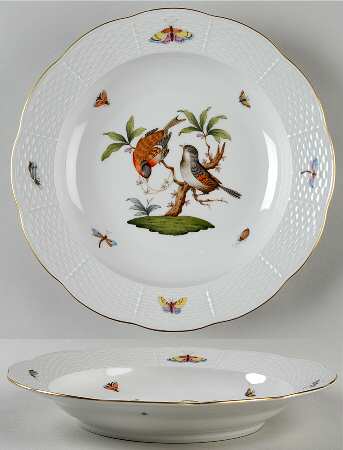 Rothschild Bird (RO) Large Rim Soup Bowl