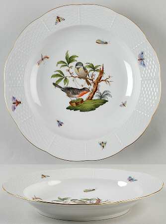 Rothschild Bird (RO) Large Rim Soup Bowl