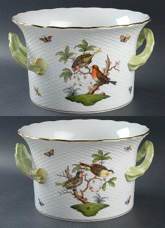 Rothschild Bird (RO) 6" Handled Cachepot