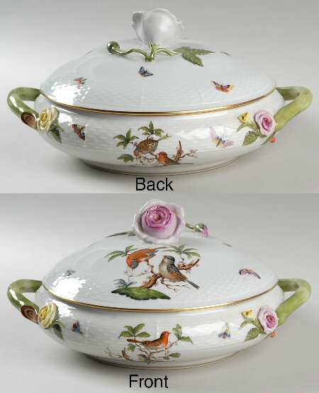 Rothschild Bird (RO) Shallow Round Covered Vegetable