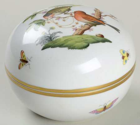 Rothschild Bird (RO) 4" Round Box & Lid