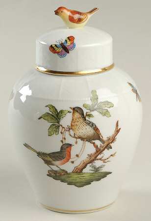 Rothschild Bird (RO) Tea Caddy & Lid