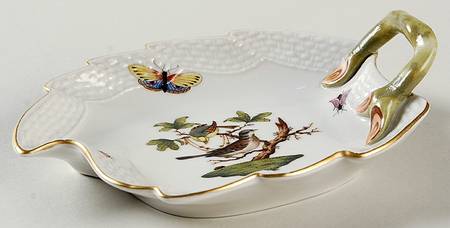 Rothschild Bird (RO) 5" Leaf Dish