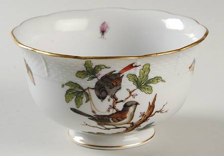 Rothschild Bird (RO) Cranberry Bowl