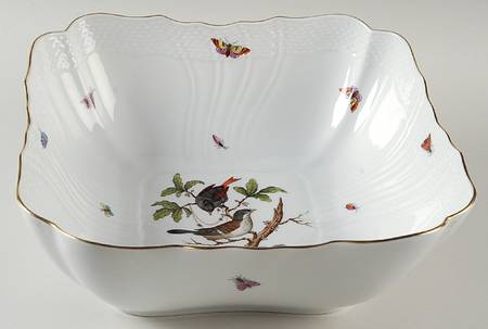 Rothschild Bird (RO) 10" Square Salad Serving Bowl