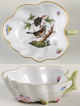 Rothschild Bird (RO) 4" Leaf Dish