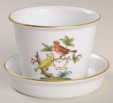 Rothschild Bird (RO) 2" Flower Pot & Underplate