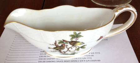 Rothschild Bird (RO) Open Sauce Boat