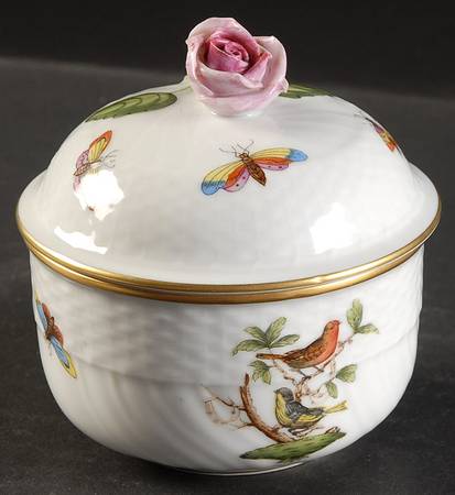 Rothschild Bird (RO) Mini Sugar Bowl & Lid