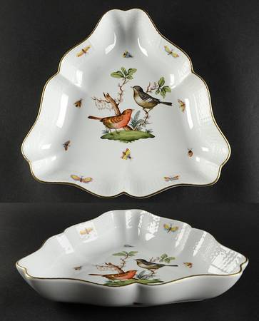 Rothschild Bird (RO) 10" Triangular Vegetable Bowl