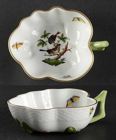 Rothschild Bird (RO) 5" Leaf Dish