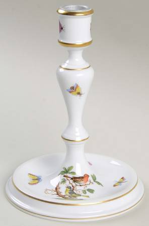 Rothschild Bird (RO) 7" Candlestick/Base w/Metal Insert (for 2Lt Candle