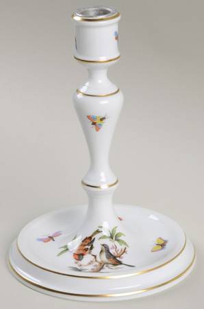 Rothschild Bird (RO) 7" Candlestick/Base w/Metal Insert (for 2Lt Candle