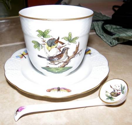 Rothschild Bird (RO) Jam/Jelly w/Attached Underplate No Lid