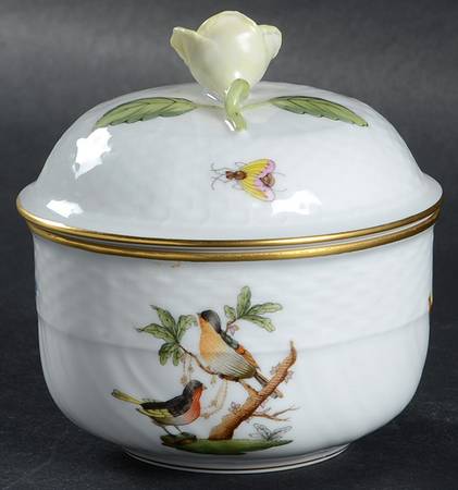 Rothschild Bird (RO) Mini Sugar Bowl & Lid